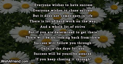 Everyone Wishes To Have Success Success Poem