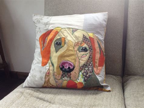 Dog Cushion Applique Cushions Animal Cushions Animal Quilts