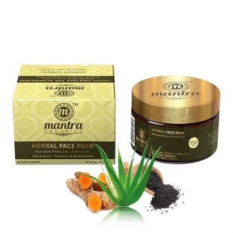 Mantra Aloe Vera Turmeric Herbal Face Pack Paste Packaging Size
