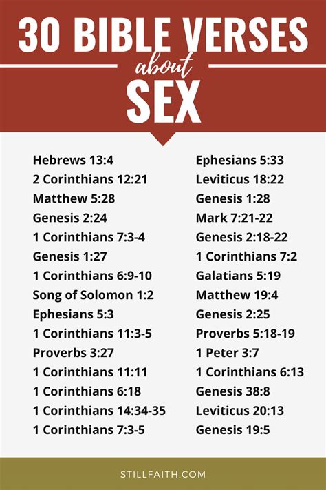 187 Bible Verses About Sex Kjv