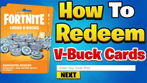 How To Redeem Fortnite V Buck Cards On All Platforms Full Guide Youtube