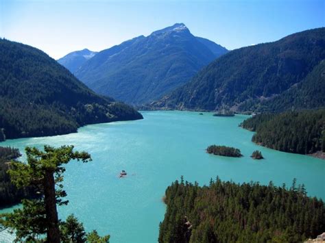 Diablo Lake In The North Cascades Washington