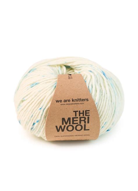 Meriwool 100 Merino Wool Superwash Sprinkle Blue Love £15