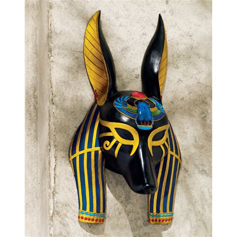 Design Toscano Mask Of Ancient Egyptian Gods Anubis Wall Décor