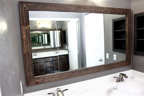 How To Make A Custom Diy Bathroom Mirror Frame Thediyplan