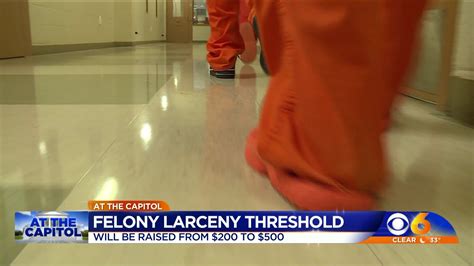 New Law Will Increase Felony Larceny Threshold From 200 To 500
