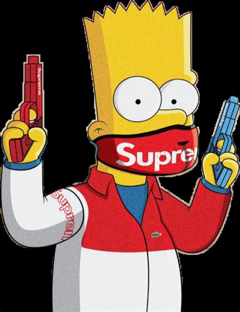 Simpson Supreme Wallpaper Gangsta Black Bart Simpson Gangster Bart