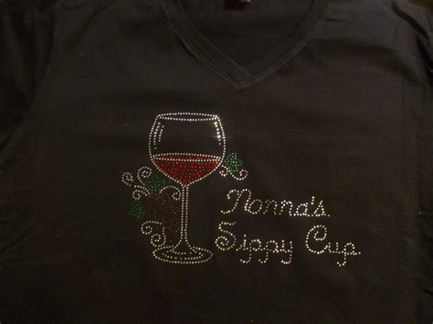 Rhinestone Wine Tee Shirt Wine Tees T Shirts For Women Tee Shirts