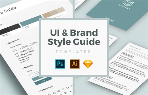 Free Ui And Brand Style Guide Templates — Medialoot