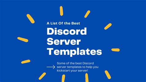 8 Amazing Discord Templates For Your Next Server Turbotech