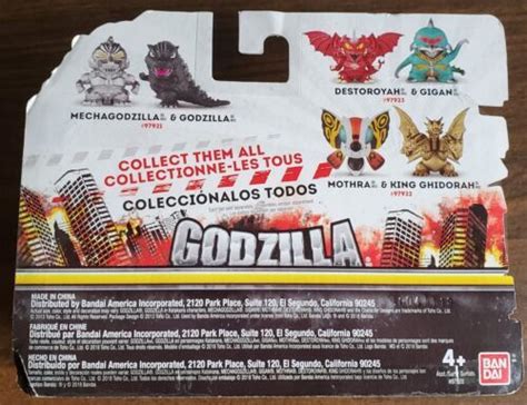 Godzilla Chibi King Ghidorah And Mothra Mini Figure 2 Pack Bandai 2018