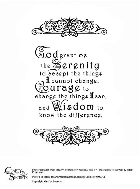 Serenity Prayer Printable Image Free Printable Word Searches