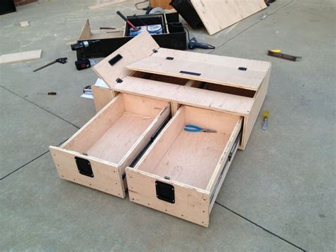 Finish and install apply a bed liner paint or waterproofing finish to the drawer box. 54 best images about Creative DIY SUV & Truck Bed Storage ...