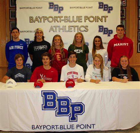 Eleven Bayport Blue Point Athletes Declare Intent Sayville Ny Patch