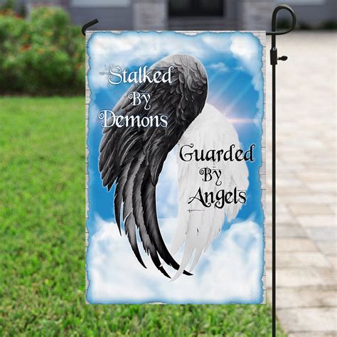 Stalked By Demons Guarded By Angels Flag Flagwix