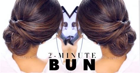 2 Minute Easy Elegant Bun Hairstyle Flawlessend