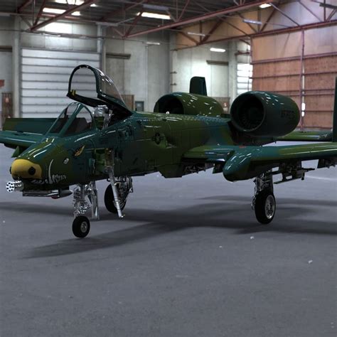 A10 Thunderbolt 3d Model In Fighter 3dexport