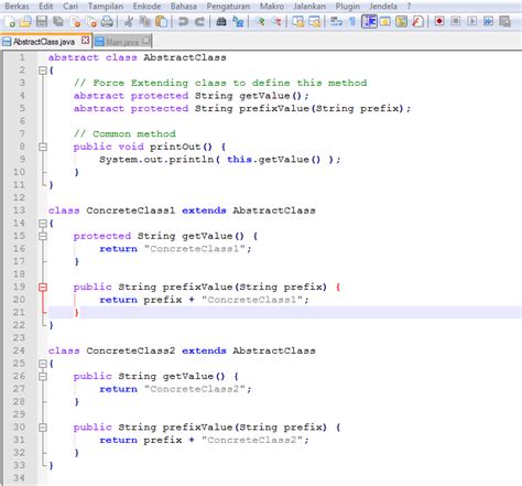 Sebagai contoh, public abstract void somemethod() ABSTRACT CLASS DAN INTERFACE PADA JAVA