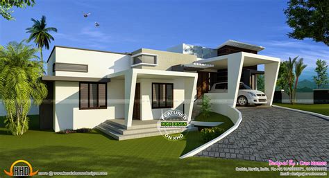 Contemporary Hillside Home Kerala Home Design And Floor