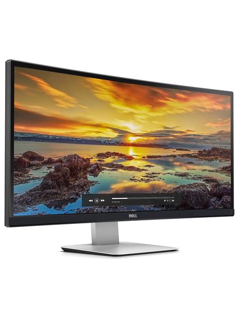 Dell U3415w Qhd Ips Ultrasharp 34 Curved Monitor Black At John Lewis