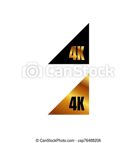 4k Ultra Hd Logo 4k Uhd Sign Mark Ultra High Definition Resolution