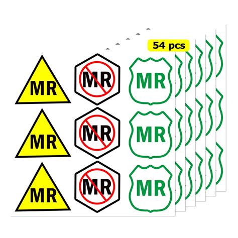 Buy Mri Warning Stickers 2x2 Inch Mr Safe Mri Safe Vinyl Sticker Mr