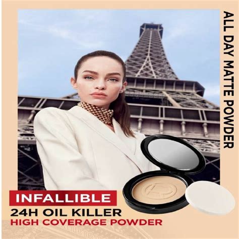 l oreal paris makeup infallible 24h oil killer powder 250 radiant sand spf32 pa 24h oil