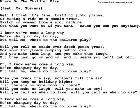 Dolly Parton Song Where Do The Children Play Lyrics