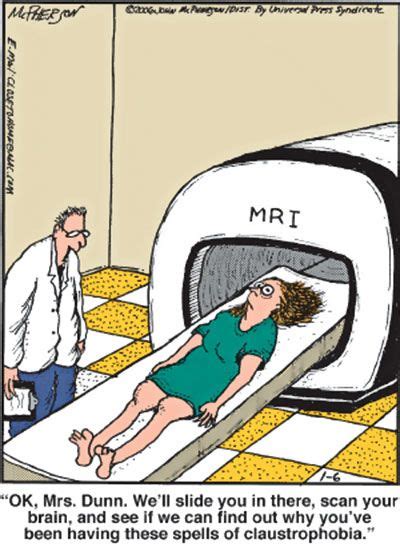 Mri Claustrophobia Humor Irony Radiology Humor Funny Cartoons