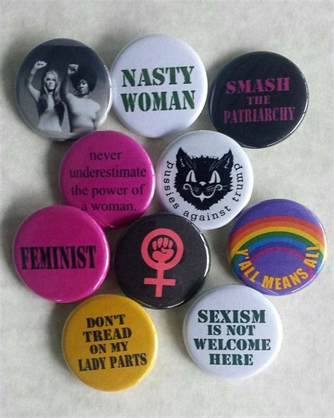 10 Pinback Button Pack Womens March On By Thewordemporium On Etsy