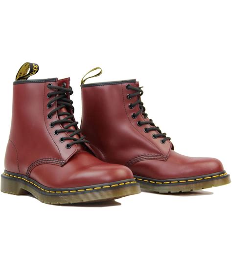 Dr Martens 1460 Retro Mod Classic Smooth Cherry Leather Boots
