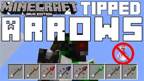 How To Get Any Arrow Without Dragon Breath In Minecraft Tipped Arrow