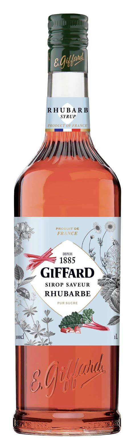 Giffard Rhubarb Syrup Dansk Distribut R Af Giffard Produkter Sprit Co