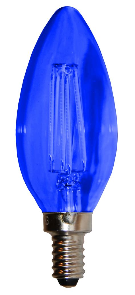 Blue 5 Watt Filament Led Torpedo 4 Pack Sleek Lighting
