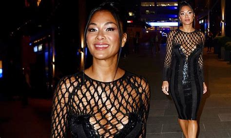 Nicole Scherzinger Puts On A Very Busty Display In A Plunging Black Sequinned Dress The Latest