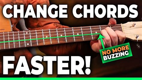 How To Change Chords Faster On Guitar Without Buzzing Youtube