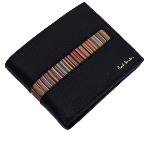Paul Smith Mainline Bifold Coin Wallet Black Mens From Pilot Uk