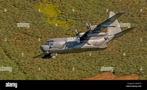 Mc 130h Combat Talon Usafe Low Level Flying Training In Wales Stock
