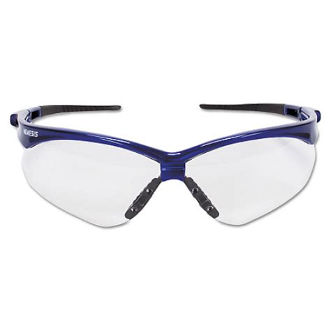 jackson nemesis safety glasses 47384 af lens and blue frame