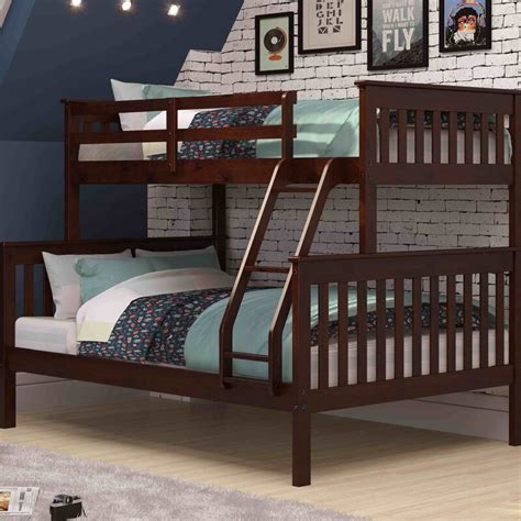 Harriet Bee Rangel Twin Over Full Solid Wood Standard Bunk Bed By