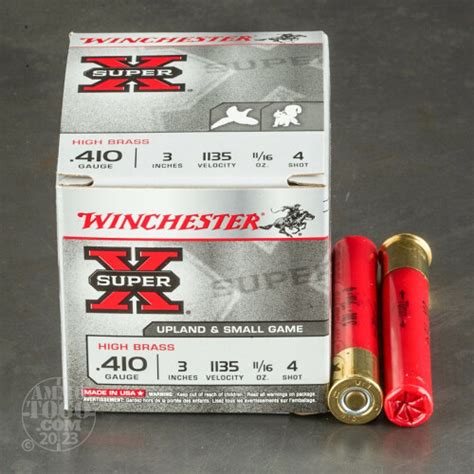 410 Gauge Ammo 25 Rounds Of 1116 Oz 4 Shot By Winchester