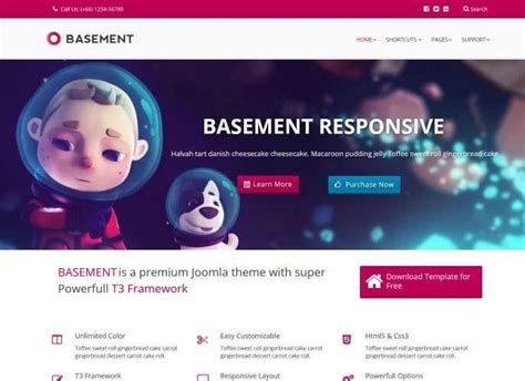 Basement Joomla Teması Ücretsiz Hazır Scriptler