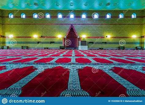 Beautiful Masjid In Dammam Inside View City Dammam Saudi Arabia Stock