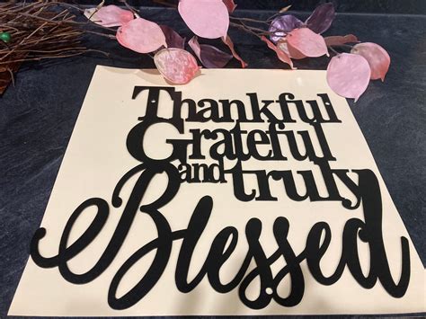 Truly Blessed Thankful Grateful Heart Cross Love You To Etsy
