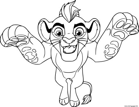 Kion Jumping Coloring Pages Printable