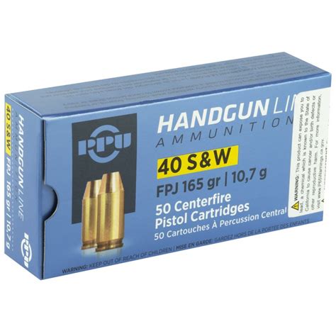 Ppu 40sw Fpj 165gr 50500