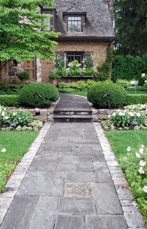 Or, your paver walkway may consist of individual pavers surrounded by pea gravel or mulch. 15 Front Yard Walkway Ideas | Page 6 of 15 | Yard Surfer