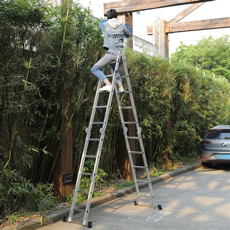 Sep 11, 2014 · there are 12 inches in one foot. 15.5FT Multi Purpose Extension Folding Aluminum Ladder ...