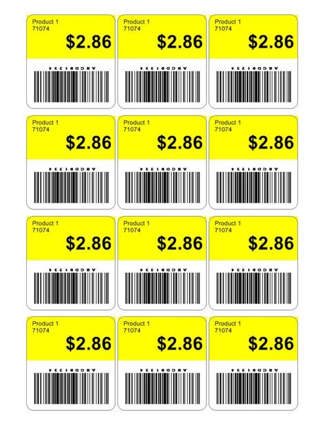 Price Tag Template Free Pricing Label Templates For Barcode Software
