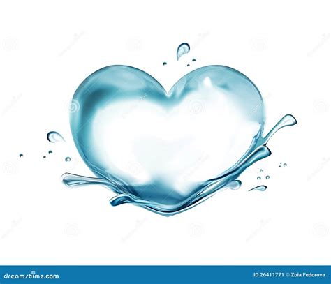 Water Heart Stock Illustration Illustration Of Fresh 26411771